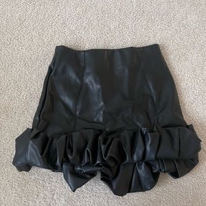 House of CB Leather Mini Skirt